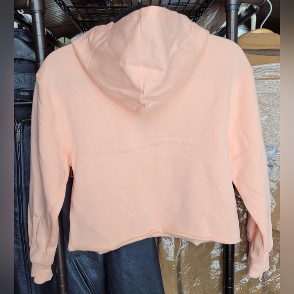 2 /$15  NEW Art Class Popover Cropped Hoodie Size L  10 - 12 Peach Sorbet NWT - Picture 3 of 13